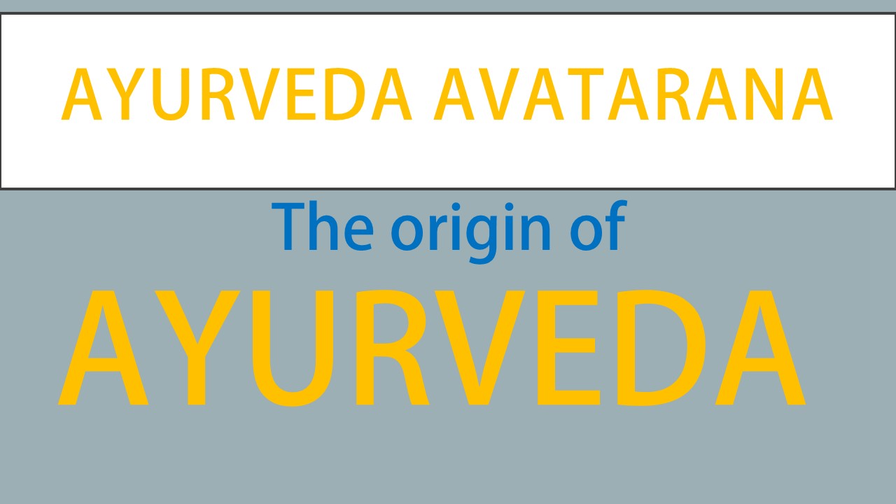 origin of ayurveda